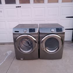 samsung frontload washer and gas dryer set