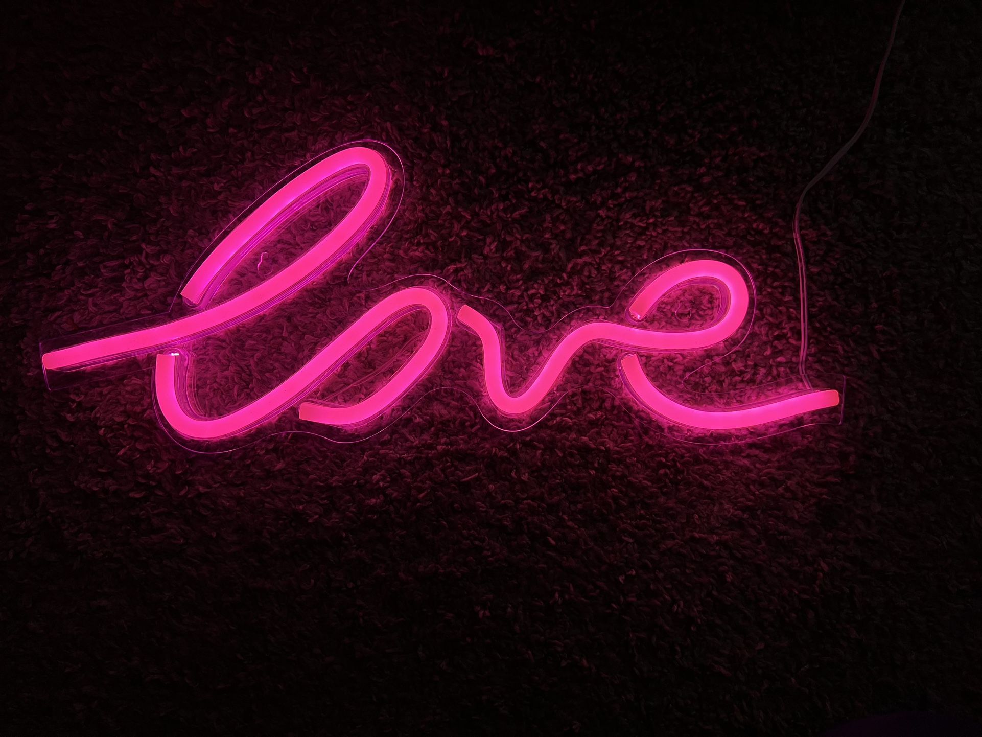 Led Love sign with USB Power