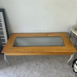 Wooden Glass Table 