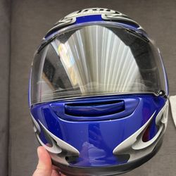 Arai Quantum-X Steel Adult Street Motorcycle Helmet - Blue/Medium