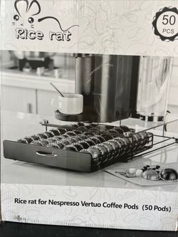 Rice Rat For  Nespresso Vertuo 50 Coffee Pod Shelf
