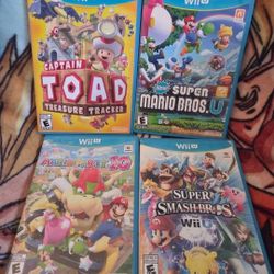 Nintendo Wii U Games Lot Mario