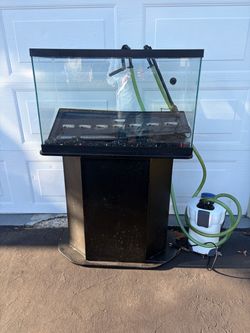 Glass 30 gallon Aquarium Tank with Stand and Filter