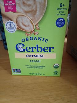 Baby food and baby cereal and formula