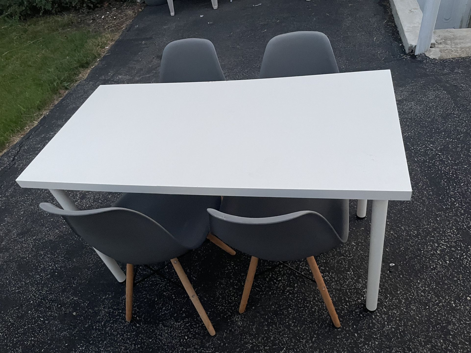 Dining Table With Four Chairs Set