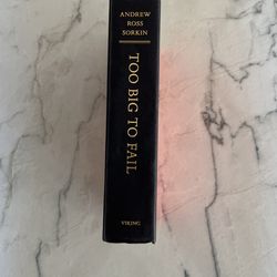 Too Big To Fail Book (Andrew Sorkin)