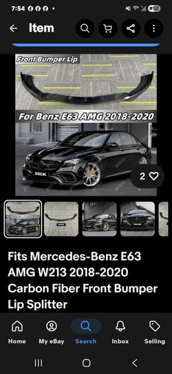 Mercedes e63 amg front splitter