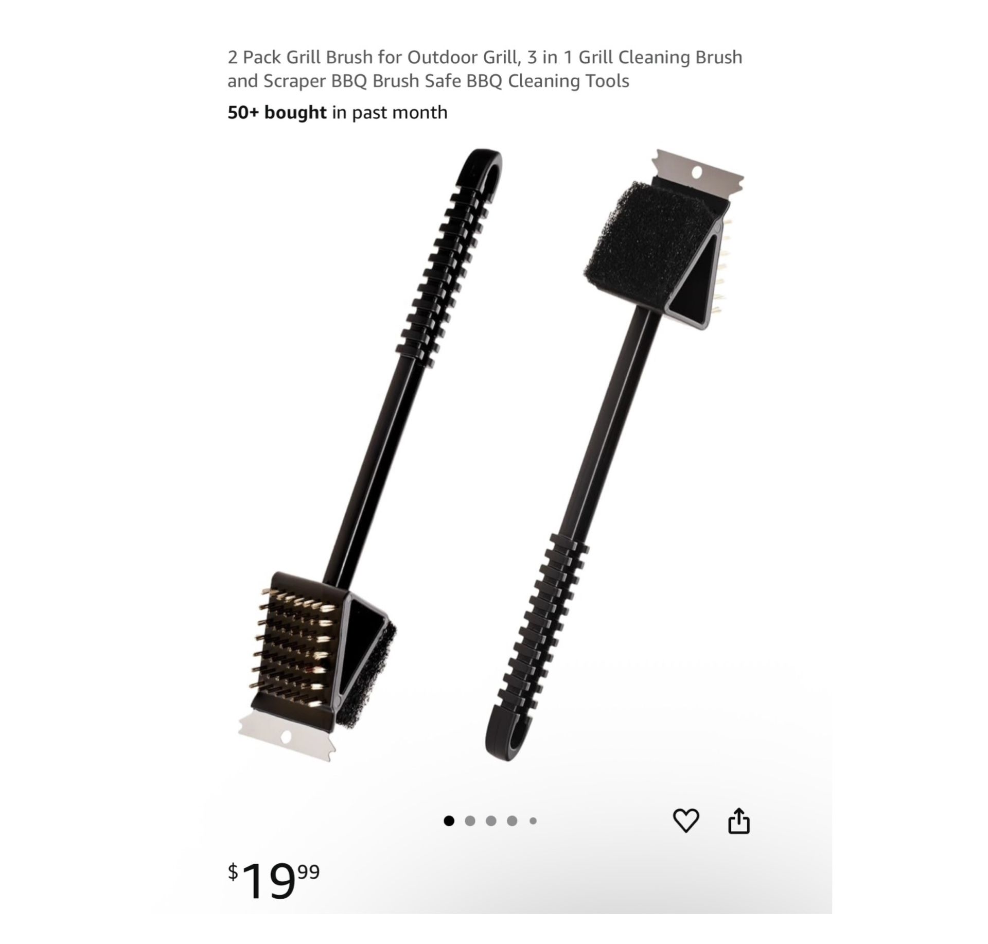 Brand new 2 Pack Grill Brush for Outdoor Grill, 3 in 1 Grill Cleaning Brush and Scraper BBQ Brush Safe BBQ Cleaning Tools Whitestone/Flushing, Queens