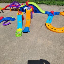Bright Starts Oball Go Grippers & VTech Go! Go!  Launch and Play Raceway, Interactive Playset 