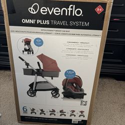 Evenflo Omni Plus Travel System w/ Litemax Infant Car seat