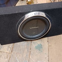 Subwoofer Carpeted CASE Tested Works Well 
