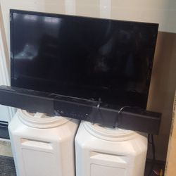 Travel Trailer TV and Sound Bar