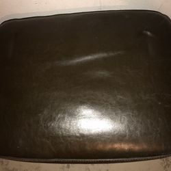 Brown Leather Chair Ottoman