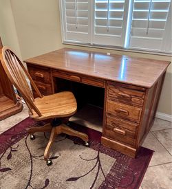 Solid Oak Desk