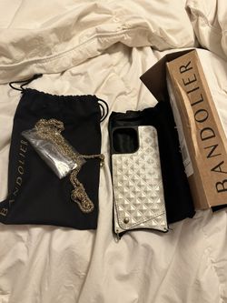 Beautiful Bandolier iPhone 15 Pro Max 100% Leather