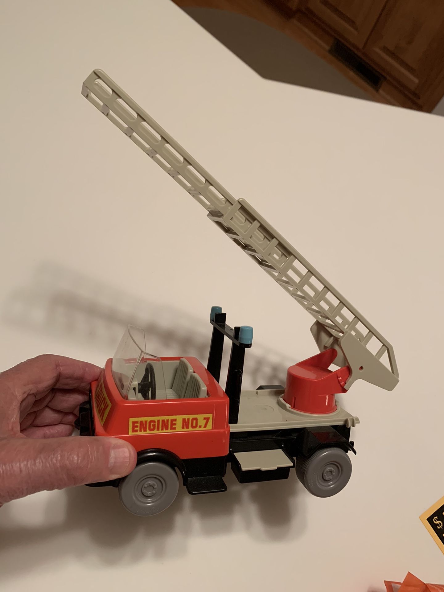 PLAYMOBIL LADDER FIRE TRUCK from 1975