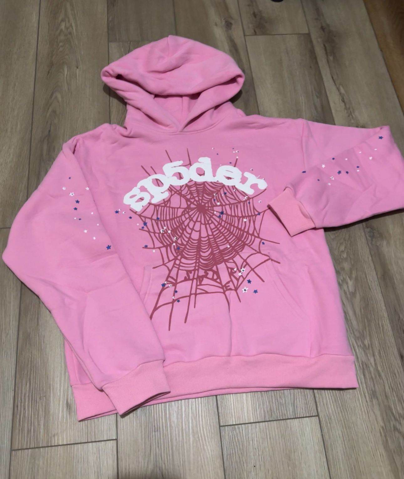 Sp5der OG web hoodie pink