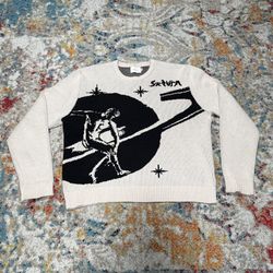 Saturn Los Angeles Cream Knit Sweater