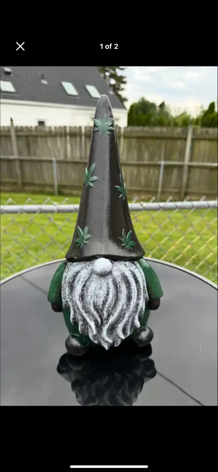 Gnome With Leaf Hat