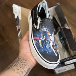 Size 8 And 9 Slip On Vans ! Star Wars 