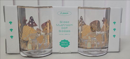 Mushroom drinking glasses