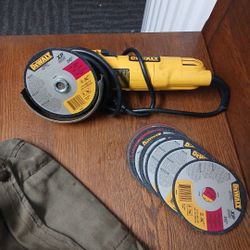 Dewalt Corded Grinder With Cutting Wheels