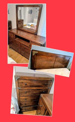 OAK 3 PIECE QUEEN BEDROOM SET 