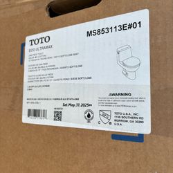 TOTO Eco UltraMax 12 in. Rough In One-Piece 1.28 GPF Single Flush Elongated Toilet in Cotton White, SoftClose Seat Included