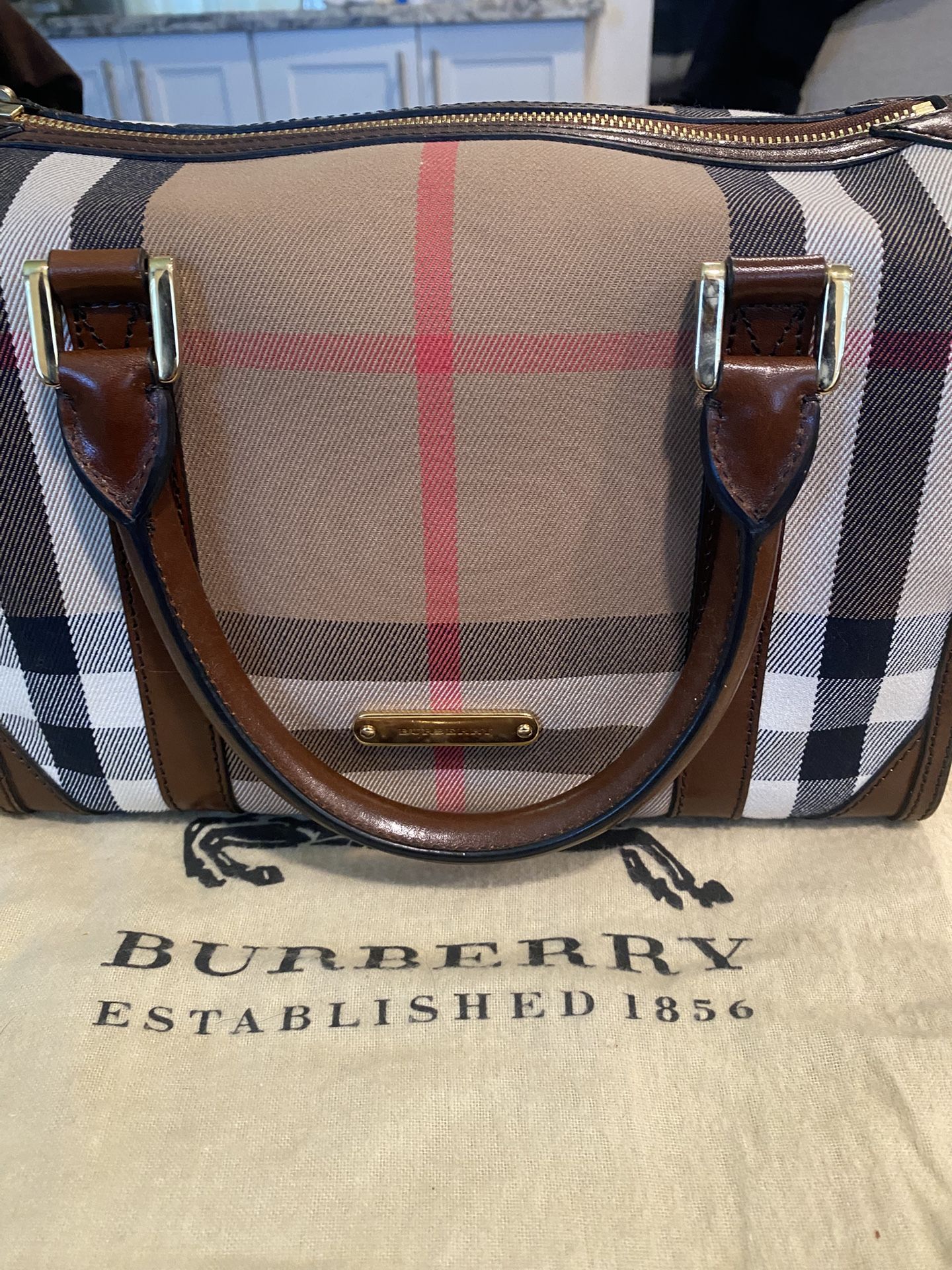 Burberry Check Bowler Bag