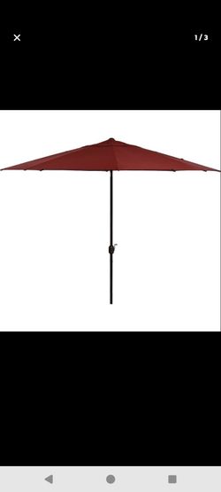 Red Patio Umbrella 11 ft