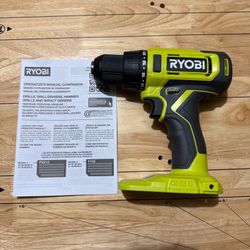 NEW Ryobi ONE+ 18V PCL206 Cordless 1/2 in. Drill Driver PCL206 (Tool Only)