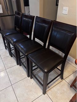 4 Bar Stools- 24”H from seat to floor