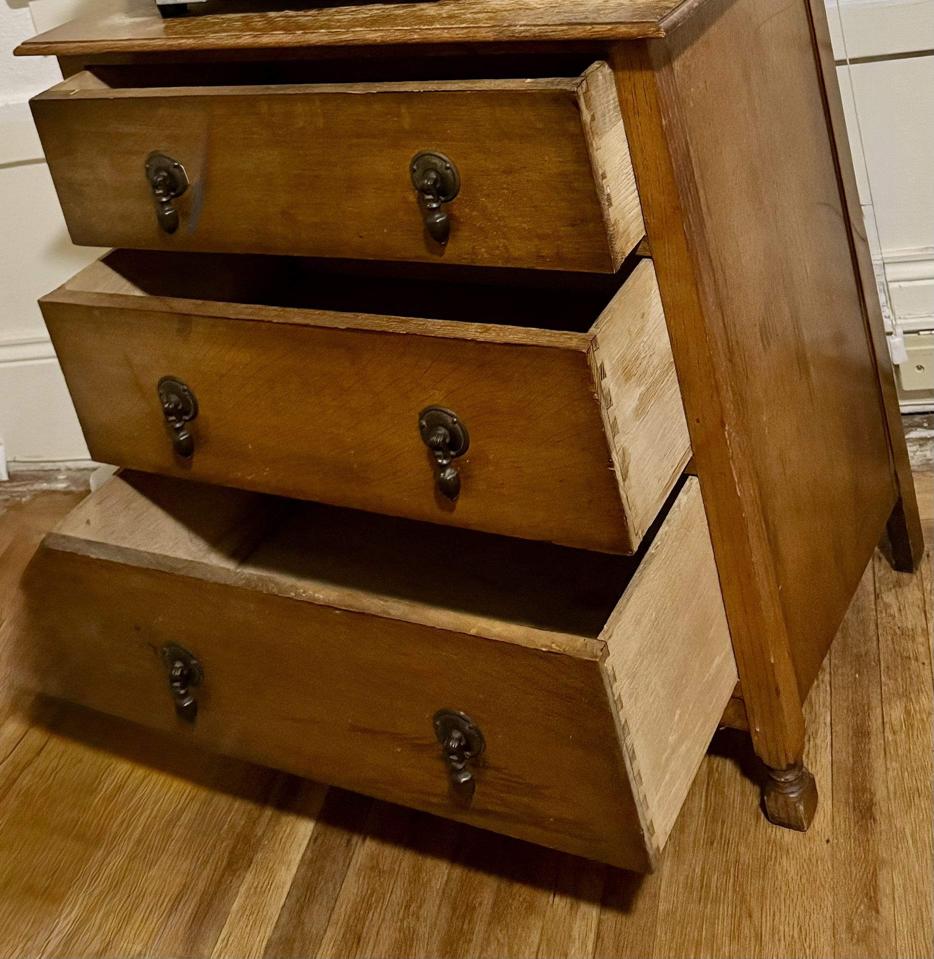 Antique Solid Hard Wood Dresser