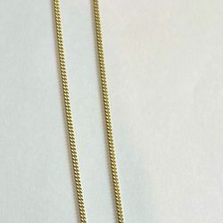 14k Solid Yellow Gold Cuban Link Chain