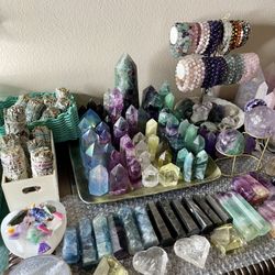 Crystal Of All Kinds Towers Sphere and Freeforms