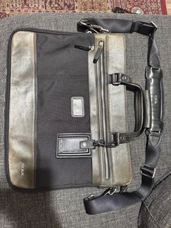 Tumi Leather and Nylon Briefcase