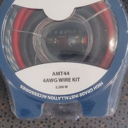 Blaupunkt 4-gauge CCA Amp Wire Kit, New Sealed Package 