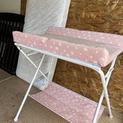 Pink Changing Table 