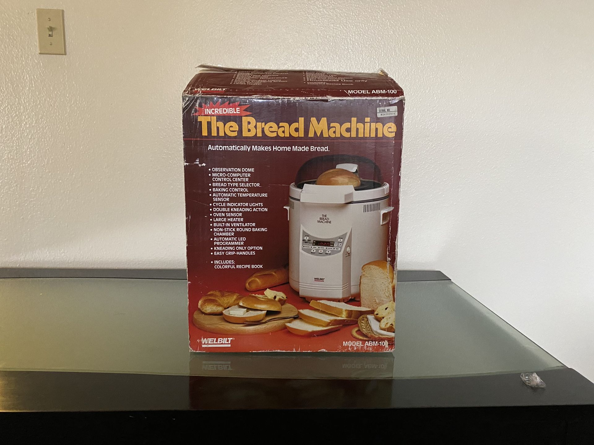 Welbilt THE BREAD MACHINE Electric Bread Maker Digital Settings Model ABM-100-3