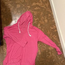 Pink Pullover with hood 