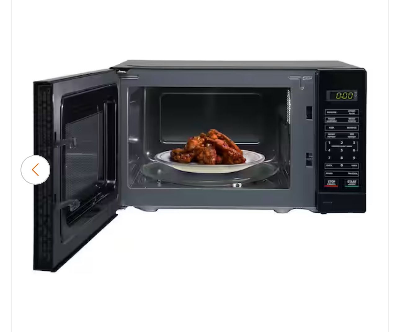 Magic Chef 17.3 in. W, 0.7 cu. ft. Countertop Microwave in Black with 700-Watt Cooking Power