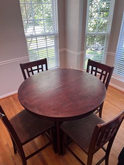 High Stool Dining Room Table plus Chairs