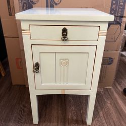 Teal Antique End Table