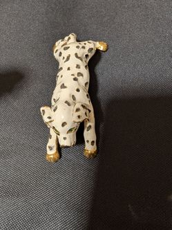 Large & Adorable Vintage Dalmatian Puppy Pin ~ Gold Plate & Enamel
