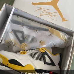 White And Yellow Jordan 4 “ Brand New Just Got Them “
