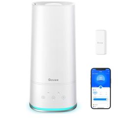 Govee 4L Smart Humidifiers for Bedroom with Hygrometer Thermometer, Top Fill Cool Mist Humidifier, WiFi Voice & Remote Control, Auto Mode, Air Humidif