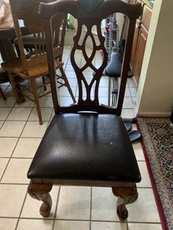 Leather Seat Chair