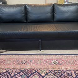 Leather Sofa Bed 