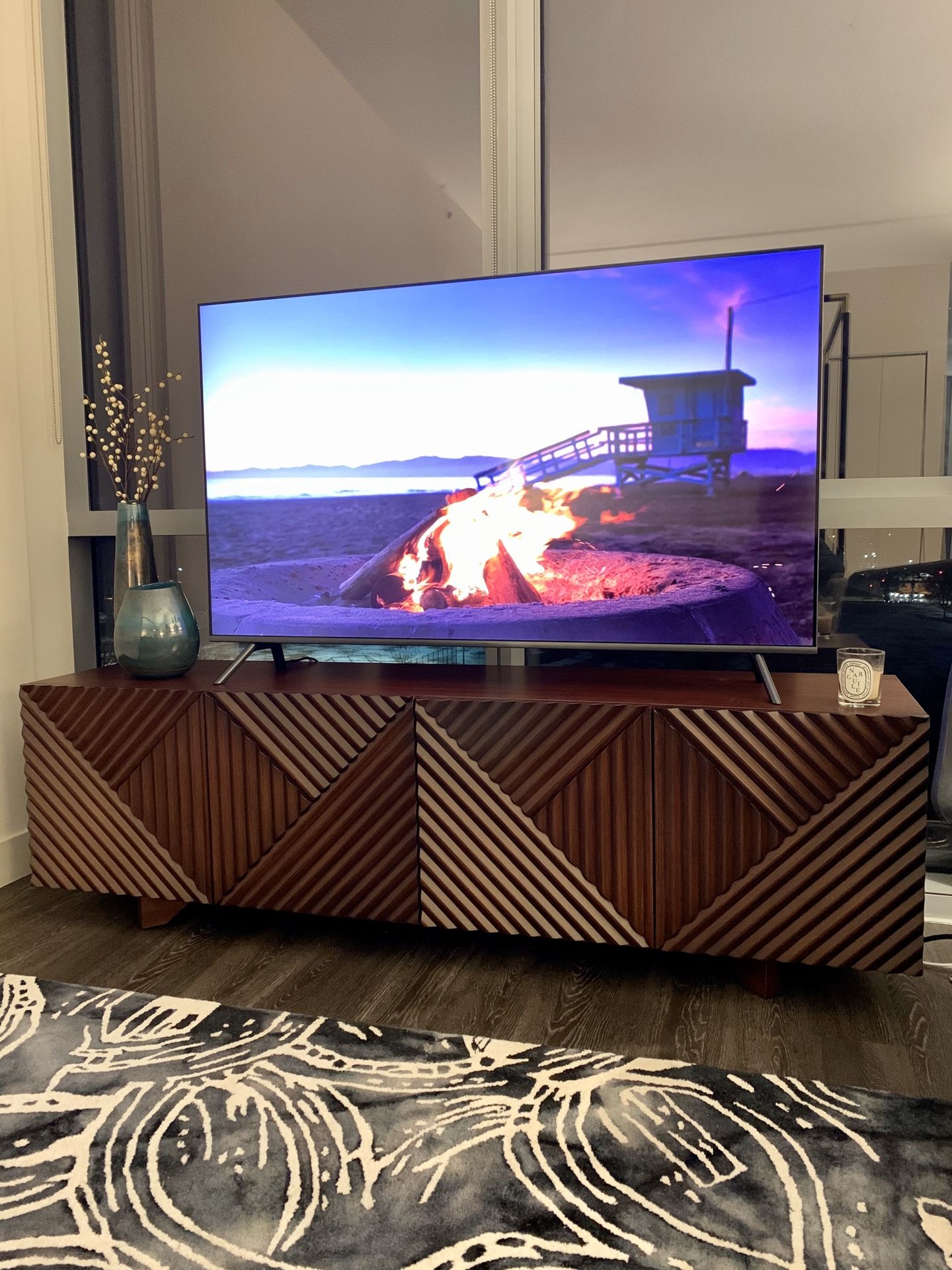West Elm Rosanna Ceravolo Media Console TV Stand Espresso Wood