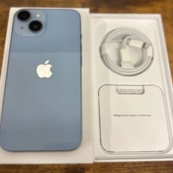 iPhone 14+ Unlock 256GB Blue Excellent Condition 